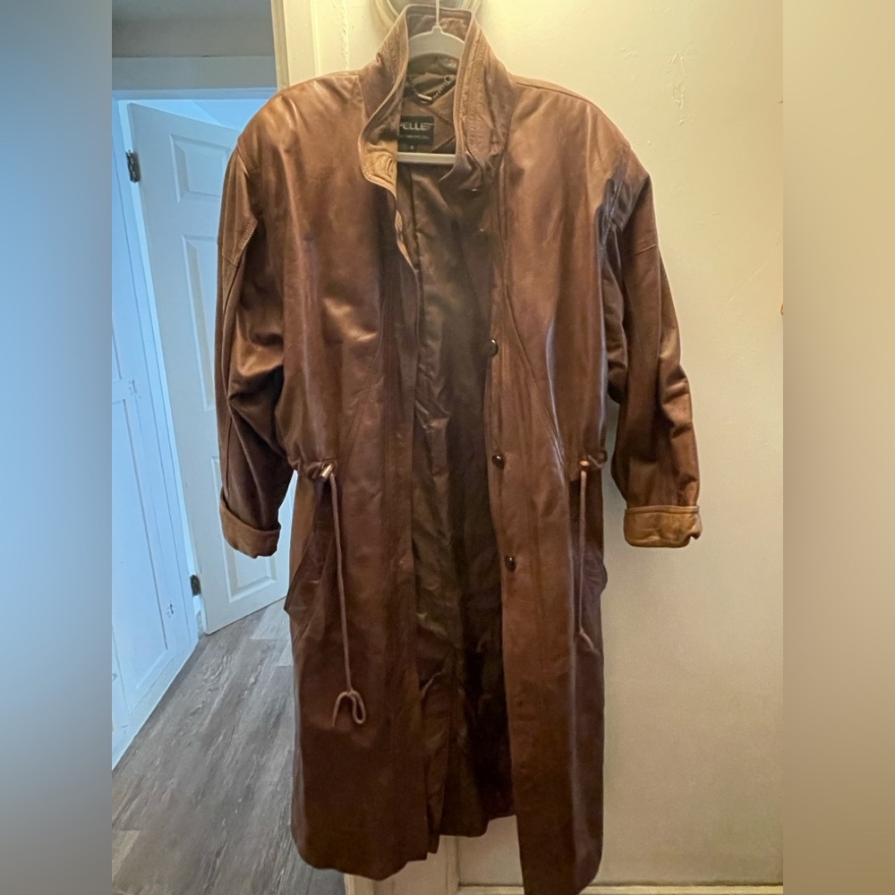 Vintage Brown Trench Coat